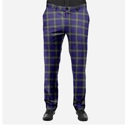 ScotsTee Shop Scottish Kinnaird Men's Tartan Trousers Plaid Trews - Regular Fit