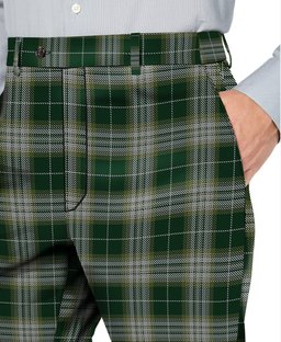ScotsTee Shop Scottish Kelso Men's Tartan Trousers Plaid Trews - Regular Fit