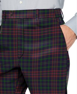 ScotsTee Shop Scottish Jrgensen of Taasingee Men's Tartan Trousers Plaid Trews - Regular Fit