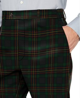 ScotsTee Shop Scottish Kalkofen Men's Tartan Trousers Plaid Trews - Regular Fit