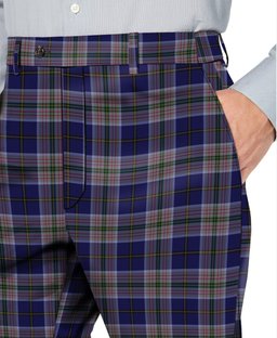 ScotsTee Shop Scottish Heston Men's Tartan Trousers Plaid Trews - Regular Fit