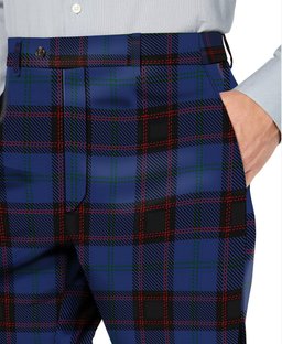 ScotsTee Shop Scottish Hume Men's Tartan Trousers Plaid Trews - Regular Fit