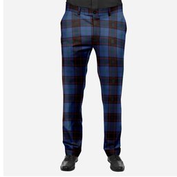 ScotsTee Shop Scottish Hume Men's Tartan Trousers Plaid Trews - Regular Fit