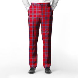 ScotsTee Shop Scottish Inverness District Men's Tartan Trousers Plaid Trews - Regular Fit