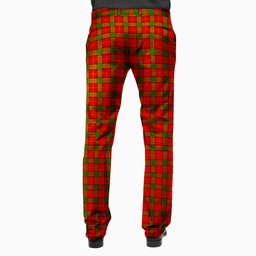 ScotsTee Shop Scottish Herries Men's Tartan Trousers Plaid Trews - Regular Fit
