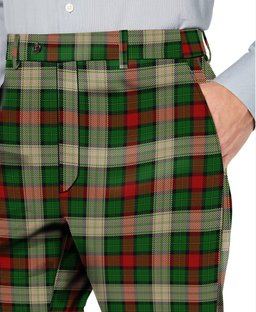 ScotsTee Shop Scottish Hohenzollern Staff Men's Tartan Trousers Plaid Trews - Regular Fit
