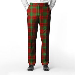ScotsTee Shop Scottish MacAulay Men's Tartan Trousers Plaid Trews - Regular Fit