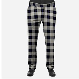 ScotsTee Shop Scottish Kennison Men's Tartan Trousers Plaid Trews - Regular Fit