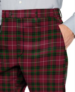 ScotsTee Shop Scottish Hunter of Bute Men's Tartan Trousers Plaid Trews - Regular Fit