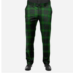 ScotsTee Shop Scottish MacAuley Hunting Men's Tartan Trousers Plaid Trews - Regular Fit