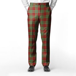 ScotsTee Shop Scottish Leask Men's Tartan Trousers Plaid Trews - Regular Fit