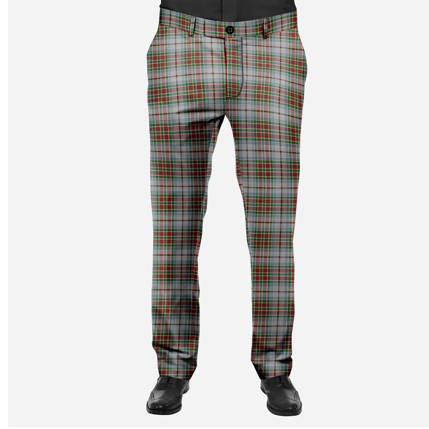 ScotsTee Shop Scottish MacBean Dress Men's Tartan Trousers Plaid Trews - Regular Fit
