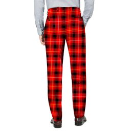 ScotsTee Shop Scottish MacIver Modern SC Men's Tartan Trousers Plaid Trews - Regular Fit