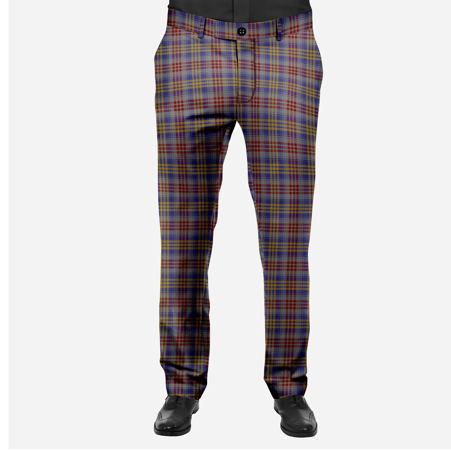 ScotsTee Shop Scottish Lysaght Men's Tartan Trousers Plaid Trews - Regular Fit