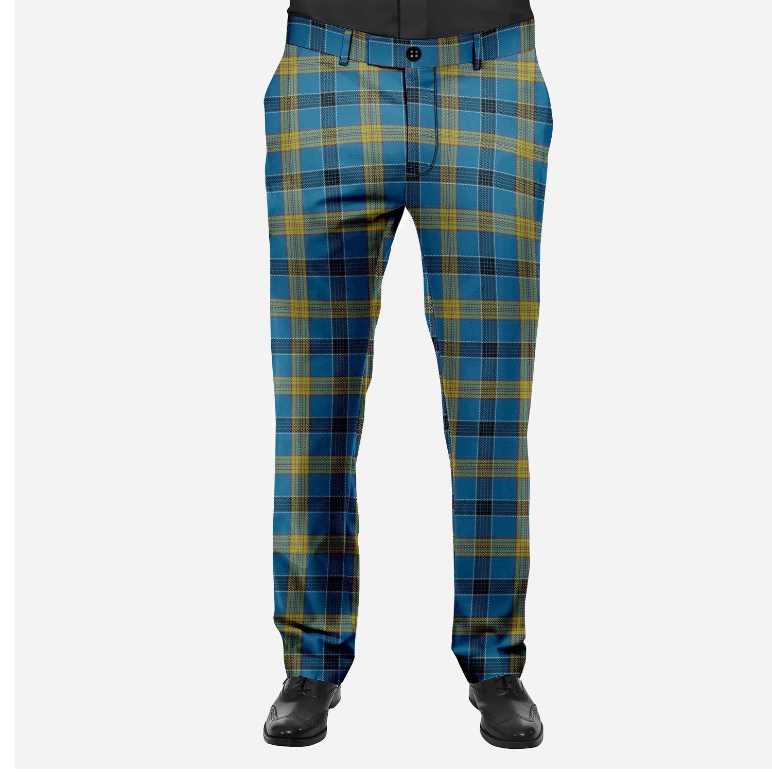 ScotsTee Shop Scottish Laing Men's Tartan Trousers Plaid Trews - Regular Fit
