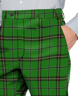 ScotsTee Shop Scottish Leach Hunting Men's Tartan Trousers Plaid Trews - Regular Fit