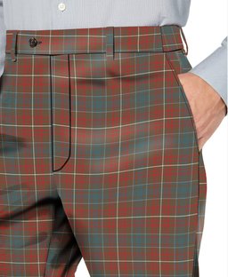 ScotsTee Shop Scottish MacConnell Weathered Men's Tartan Trousers Plaid Trews - Regular Fit