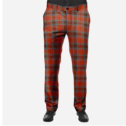 ScotsTee Shop Scottish Leslie Ancient Men's Tartan Trousers Plaid Trews - Regular Fit