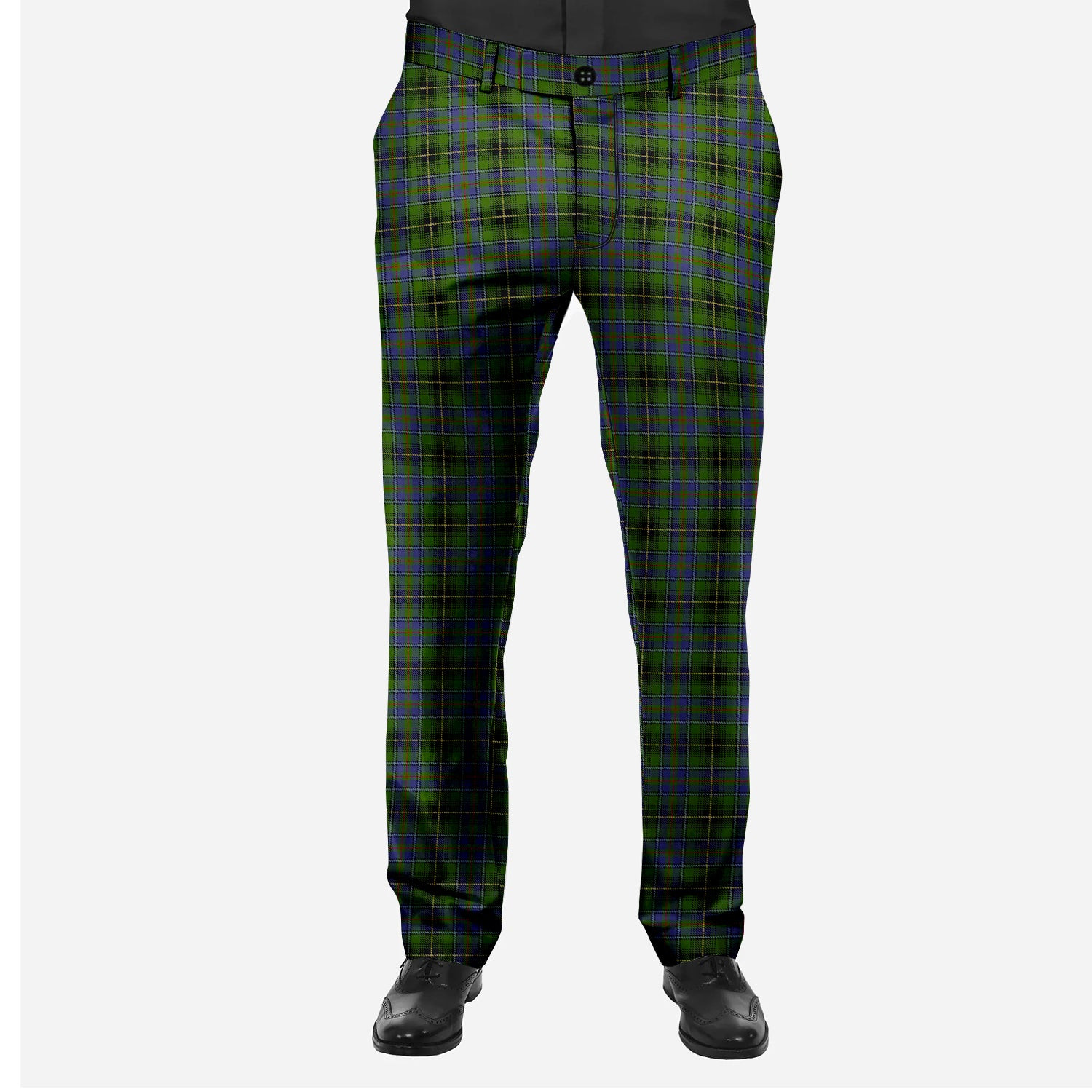 ScotsTee Shop Scottish MacInnes Men's Tartan Trousers Plaid Trews - Regular Fit