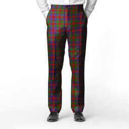 ScotsTee Shop Scottish MacGowan Men's Tartan Trousers Plaid Trews - Regular Fit