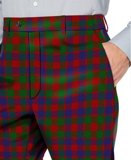 ScotsTee Shop Scottish MacGowan Men's Tartan Trousers Plaid Trews - Regular Fit
