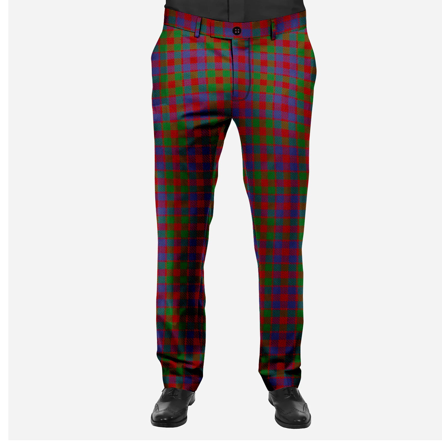 ScotsTee Shop Scottish MacGowan Men's Tartan Trousers Plaid Trews - Regular Fit
