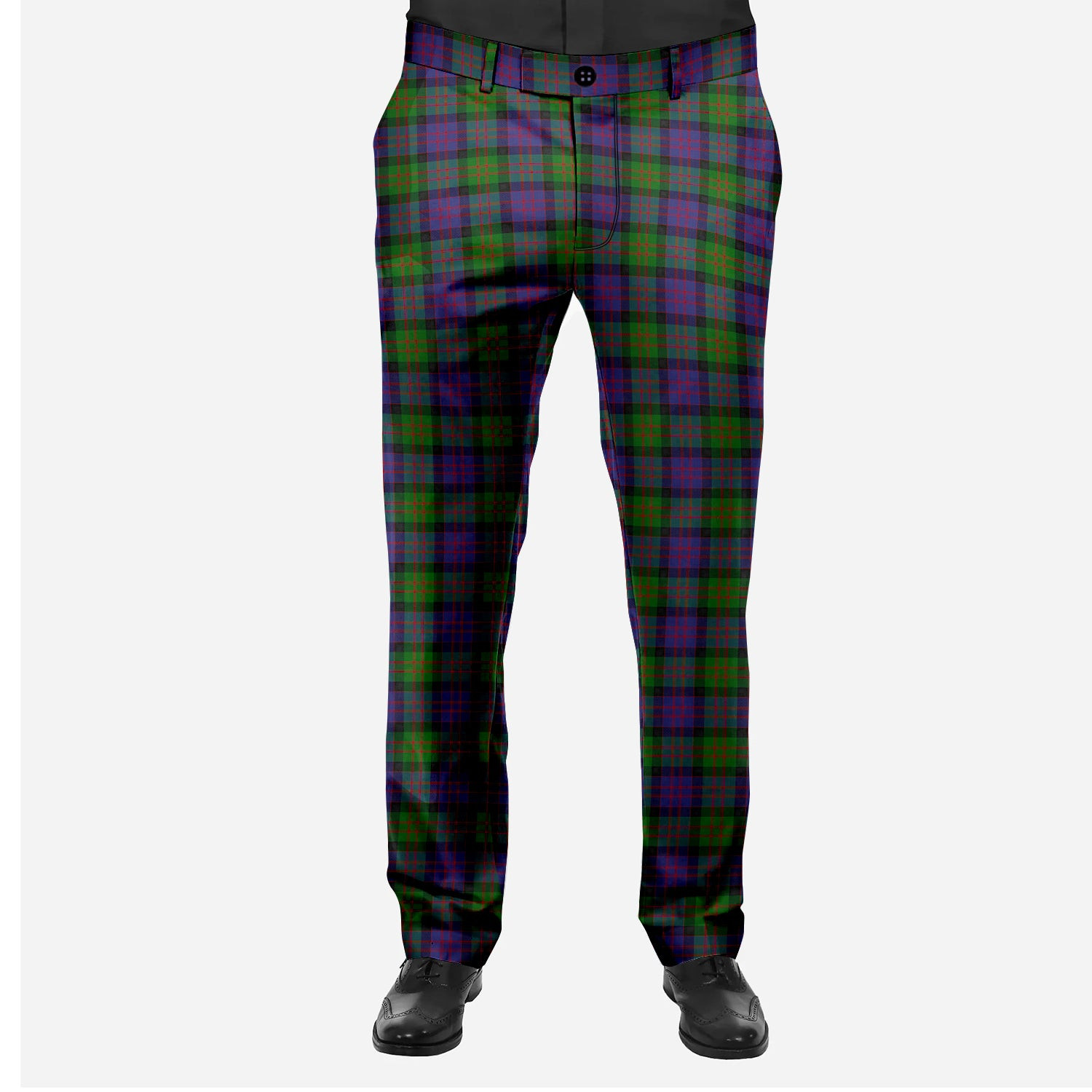 ScotsTee Shop Scottish MacDonald Men's Tartan Trousers Plaid Trews - Regular Fit