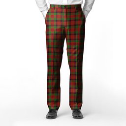 ScotsTee Shop Scottish MacNicol Men's Tartan Trousers Plaid Trews - Regular Fit