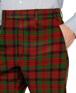 ScotsTee Shop Scottish MacNicol Men's Tartan Trousers Plaid Trews - Regular Fit