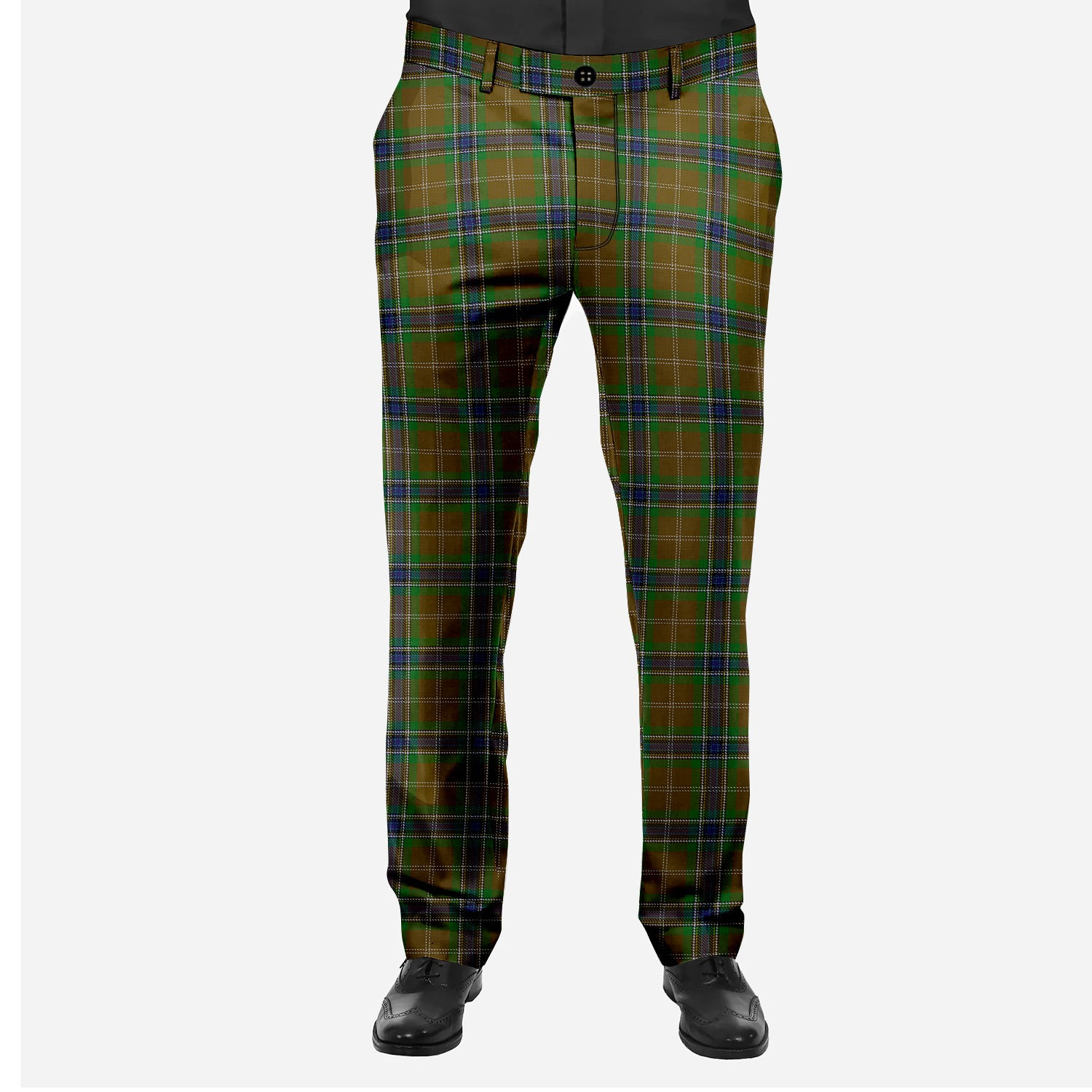 ScotsTee Shop Scottish MacLean of Kingairloch Men's Tartan Trousers Plaid Trews - Regular Fit