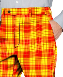 ScotsTee Shop Scottish MacMillan Men's Tartan Trousers Plaid Trews - Regular Fit