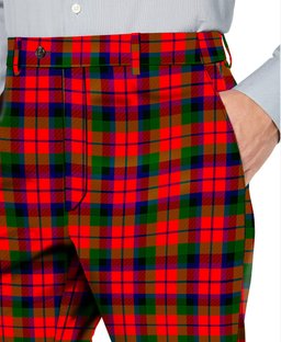 ScotsTee Shop Scottish Macnaghten Modern Men's Tartan Trousers Plaid Trews - Regular Fit