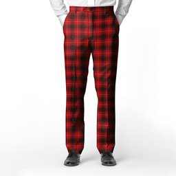 ScotsTee Shop Scottish MacIver Men's Tartan Trousers Plaid Trews - Regular Fit
