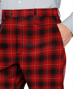 ScotsTee Shop Scottish MacIver Men's Tartan Trousers Plaid Trews - Regular Fit