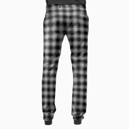 ScotsTee Shop Scottish MacPhee Black and White Men's Tartan Trousers Plaid Trews - Regular Fit