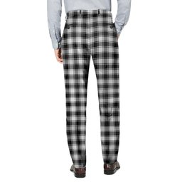 ScotsTee Shop Scottish MacPhee Black and White Men's Tartan Trousers Plaid Trews - Regular Fit