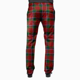 ScotsTee Shop Scottish Macnaghten Men's Tartan Trousers Plaid Trews - Regular Fit
