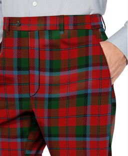 ScotsTee Shop Scottish Macnaghten Men's Tartan Trousers Plaid Trews - Regular Fit