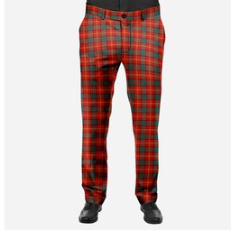 ScotsTee Shop Scottish Kirk Modern Men's Tartan Trousers Plaid Trews - Regular Fit