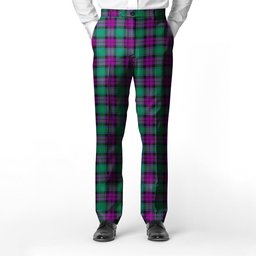 ScotsTee Shop Scottish MacArthur Milton Men's Tartan Trousers Plaid Trews - Regular Fit