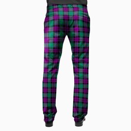 ScotsTee Shop Scottish MacArthur Milton Men's Tartan Trousers Plaid Trews - Regular Fit