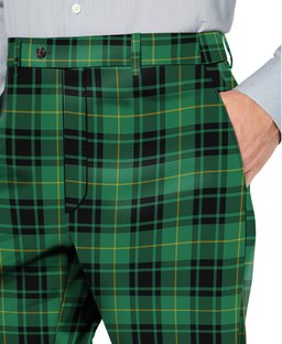 ScotsTee Shop Scottish MacArthur Ancient Men's Tartan Trousers Plaid Trews - Regular Fit