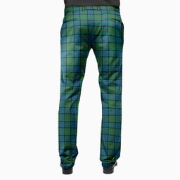 ScotsTee Shop Scottish Lauder Men's Tartan Trousers Plaid Trews - Regular Fit