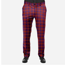 ScotsTee Shop Scottish MacKeever Men's Tartan Trousers Plaid Trews - Regular Fit