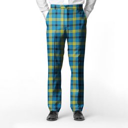 ScotsTee Shop Scottish Laing Modern Men's Tartan Trousers Plaid Trews - Regular Fit