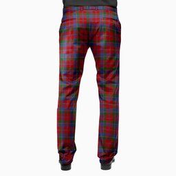 ScotsTee Shop Scottish MacDonald of Glenaladale Men's Tartan Trousers Plaid Trews - Regular Fit
