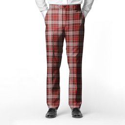 ScotsTee Shop Scottish MacDougal Dress Men's Tartan Trousers Plaid Trews - Regular Fit