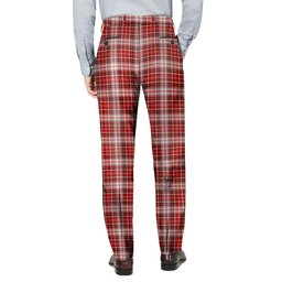 ScotsTee Shop Scottish MacDougal Dress Men's Tartan Trousers Plaid Trews - Regular Fit