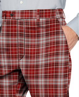 ScotsTee Shop Scottish MacDougal Dress Men's Tartan Trousers Plaid Trews - Regular Fit