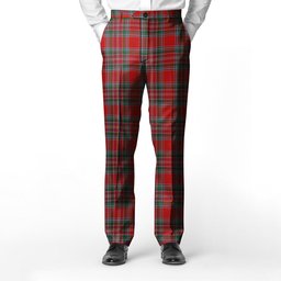 ScotsTee Shop Scottish MacBean Men's Tartan Trousers Plaid Trews - Regular Fit